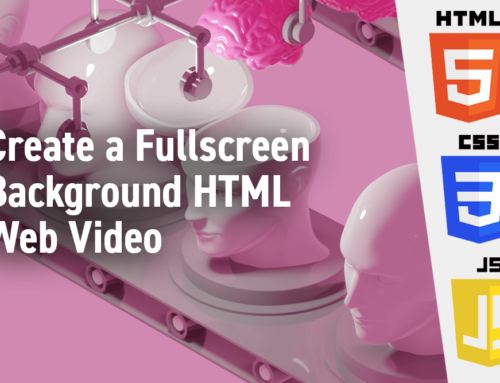 Create a Fullscreen Background HTML Web Video