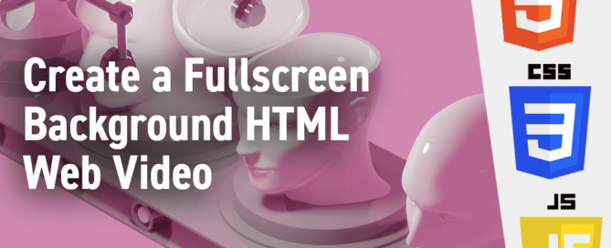 Create a Fullscreen Background HTML Web Video